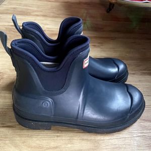 Hunter Boots Men's Navy Blue Chelsea Rain boots Size 10 M